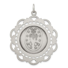 Sterling Silver Antiqued Miraculous Medal - 24