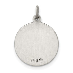 Sterling Silver Antiqued Our Lady of Perpetual Help Medal - 2