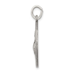 Sterling Silver Antiqued Saint Francis of Assisi Medal - 4