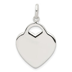 Sterling Silver Heart Charm - 4