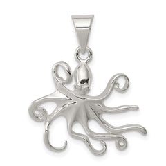 Sterling Silver Octopus Charm - 2