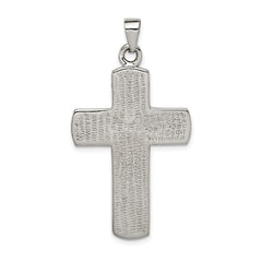 Sterling Silver Mulit-colored Shell Cross Pendant