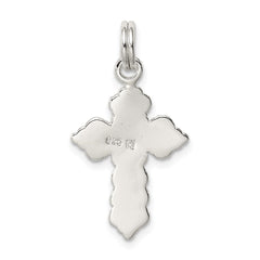 Sterling Silver Rhodium-plated Cross Charm - 2