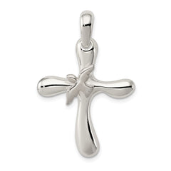 Sterling Silver Dove Cross Pendant - 2