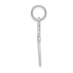 Sterling Silver Rhodium-plated Latin Cross Charm - 2