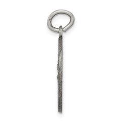 Sterling Silver Antiqued St. Christopher Medal - 10