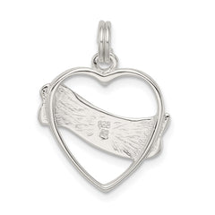 Sterling Silver Heart Charm - 3