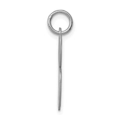Sterling Silver Rhodium-plated Script Letter B Initial Charm - 3