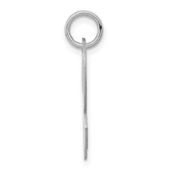 Sterling Silver Rhodium-plated Script Letter R Initial Charm - 3