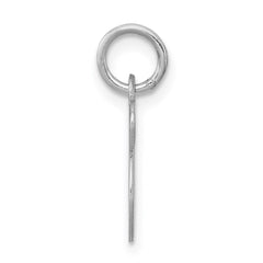 Sterling Silver Rhodium-plated Fancy Script Letter S Initial Charm - 2