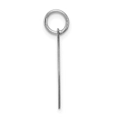 Sterling Silver Rhodium-plated Fancy Script Letter I Initial Charm - 3