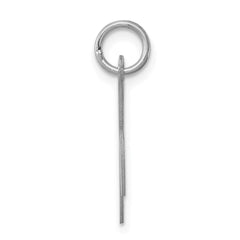 Sterling Silver Rhodium-plated Fancy Script Letter K Initial Charm - 3
