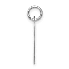 Sterling Silver Rhodium-plated Fancy Script Letter P Initial Charm - 3