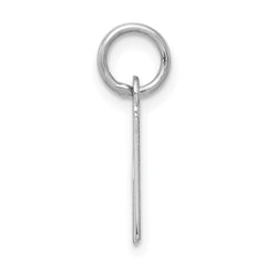 Sterling Silver Rhodium-plated Letter H Initial Charm - 2