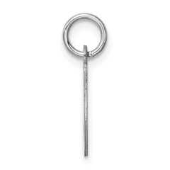 Sterling Silver Rhodium-plated Letter J Initial Charm - 2