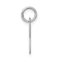 Sterling Silver Rhodium-plated Letter K Initial Charm - 2