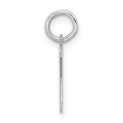 Sterling Silver Rhodium-plated Block Letter X Initial Charm - 2
