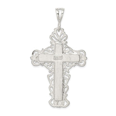 Sterling Silver Diamond-Cut Crucifix Pendant - 3