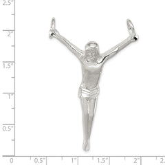 Sterling Silver Corpus (Crucified Christ) Pendant - 3