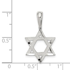 Sterling Silver Star of David Charm - 5