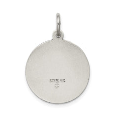 Sterling Silver Antiqued Sacred Heart of Mary Medal - 2
