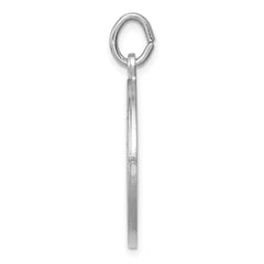 Sterling Silver Rhodium-plated Saint Christopher Medal - 12