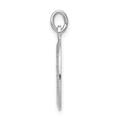 Sterling Silver Rhodium-plated Saint Christopher Medal - 4