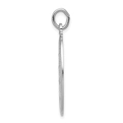 Sterling Silver Rhodium-plated Saint Christopher Medal - 7
