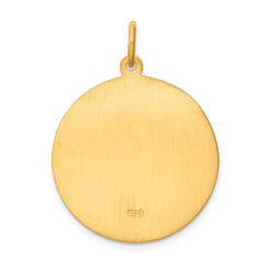24k Gold-plated Sterling Silver St. Christopher Medal - 2