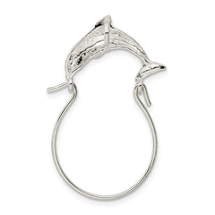 Sterling Silver Dolphin Charm Holder - 2