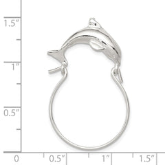 Sterling Silver Dolphin Charm Holder - 2