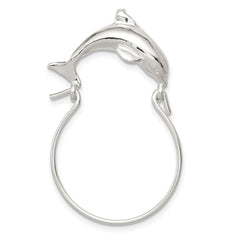 Sterling Silver Dolphin Charm Holder - 2