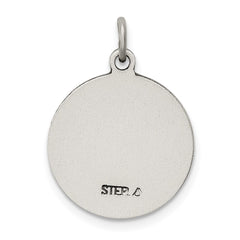 Sterling Silver Antiqued Saint Lucy Medal