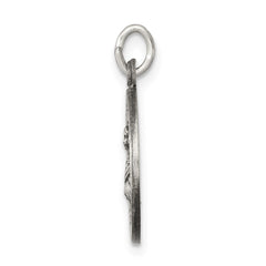 Sterling Silver Antiqued Saint Lucy Medal - 2