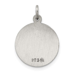 Sterling Silver Antiqued Saint Lucy Medal - 2