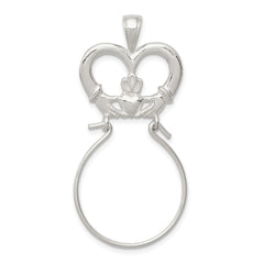 Sterling Silver Claddagh Charm Holder