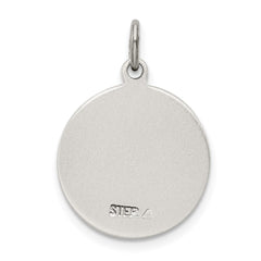 Sterling Silver Antiqued Saint Francis of Assisi Medal - 3