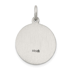 Sterling Silver Antiqued Saint George Medal