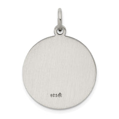 Sterling Silver Antiqued Saint John the Baptist Medal - 2