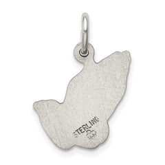 Sterling Silver Antiqued Praying Hands Charm - 3