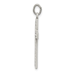 Sterling Silver Antiqued Cross Charm - 4