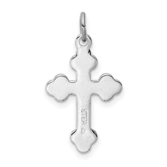 Sterling Silver Platinum-plated & 18k Gold-plated Cross Charm - 2