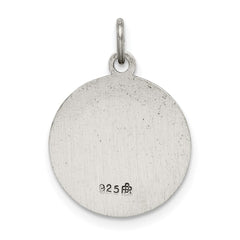 Sterling Silver Antiqued Confirmation Medal