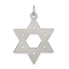 Sterling Silver Star of David Charm - 4