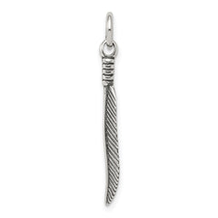Sterling Silver Antiqued Feather Charm - 2