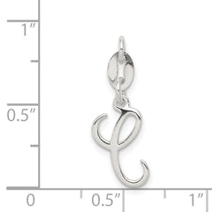 Sterling Silver Letter C Initial Charm - 2
