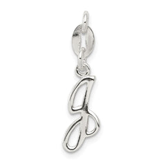 Sterling Silver Letter J Initial Charm - 2