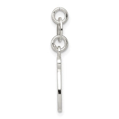 Sterling Silver Letter O Initial Charm - 3