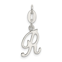 Sterling Silver Letter R Initial Charm - 2