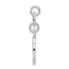 Sterling Silver Letter T Initial Charm - 3